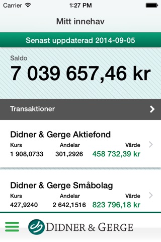 Didner & Gerge Fonder screenshot 2