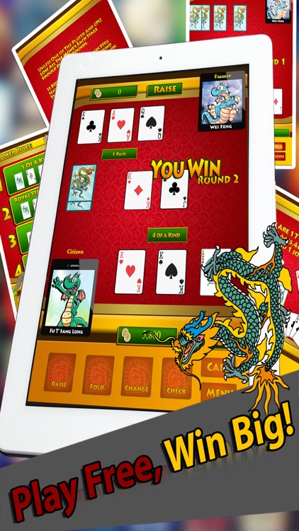 Dragon Eyes II Free - The World Class Big Bet Texas Holdem Poker Game to Play