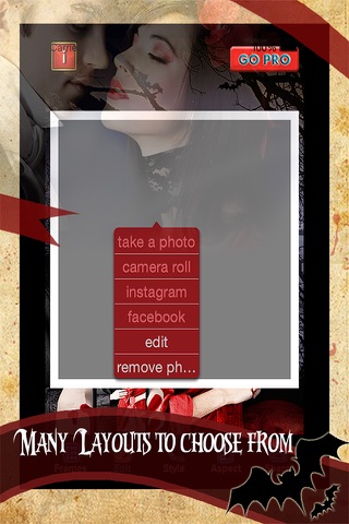 Sexy Vampire Collage and Photo Editor - Zombie And Halloween Edition screenshot 2