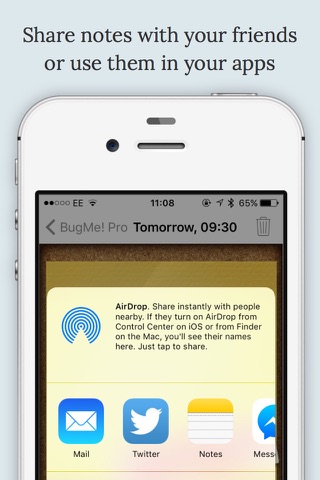 BugMe! Stickies - Ink Notepad with Alarms & Reminders screenshot 4