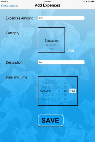 Daily Expenses Manager screenshot 2