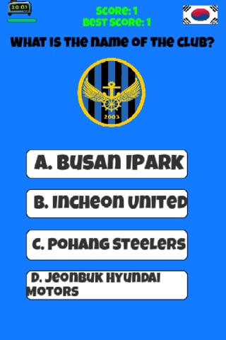 Korea Football Logo Quiz screenshot 3