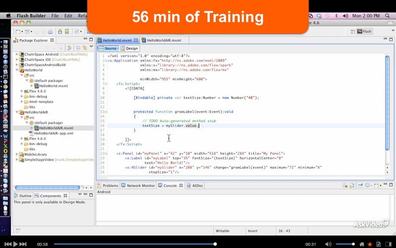 Course For Flash Builder 101 - Intro to Flash Builder thumbnail 2