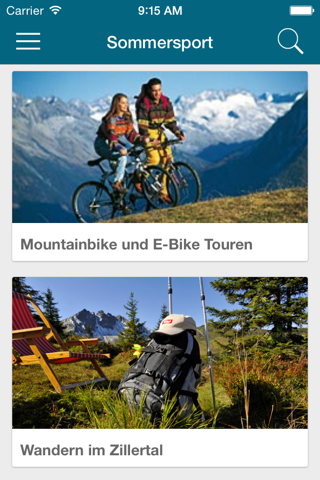 Zillertal APP screenshot 2