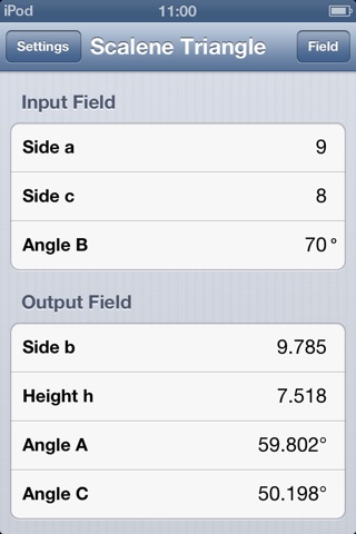 Scalene Triangle Calculator screenshot 4