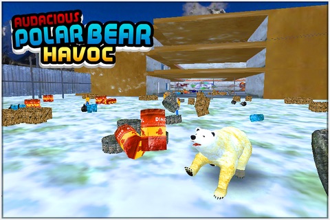 Audacious Polar Bear Havoc ( Angry arctic animal attack simulation game) screenshot 3