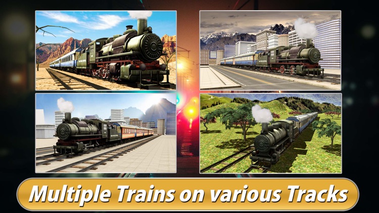 Real Train Driving Simulator 3D - Express Rail Driver Parking Simulation Game