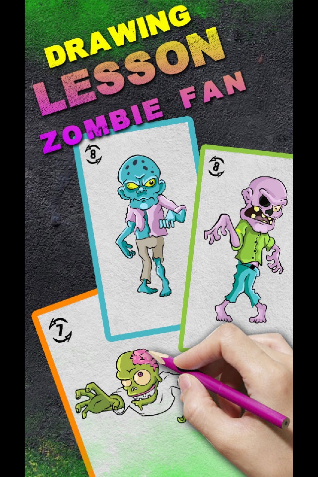 Drawing Lesson Zombie Fan screenshot 3