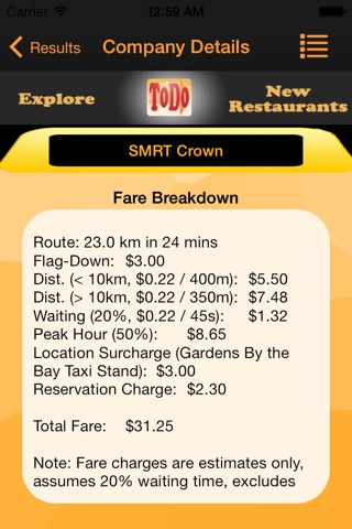 Cab-Pare: Compare SG Cab Fares screenshot 4