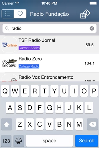 Rádios - Simples, rápido e gratuito - O melhor de rádio Português screenshot 2