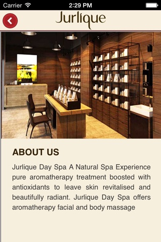 Jurlique Day Spa screenshot 2