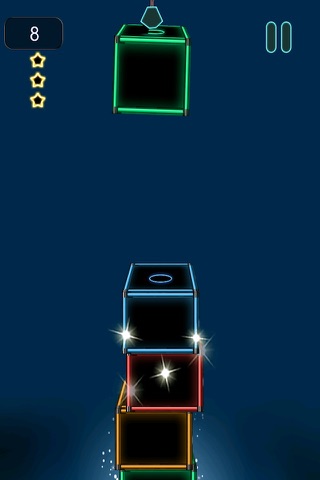 A Neon Stacked Boxes Of State Bright - In Glowing Cubed Light Glory Game Free screenshot 3
