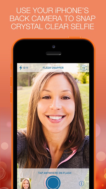 SnapFlash-Take free low light Selfies with front plus back flash cam for looksery