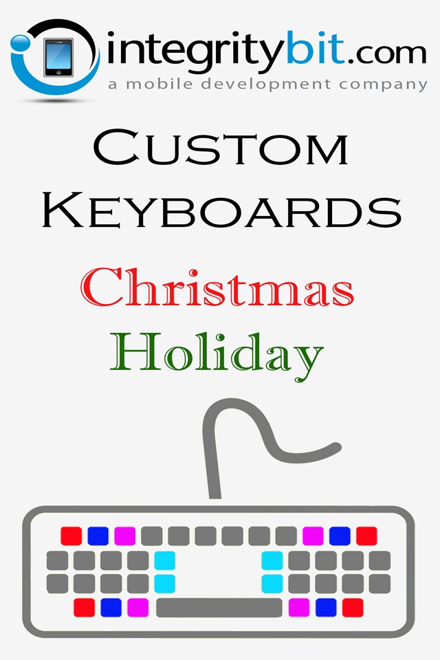 Christmas Holiday Keyboard Background Color Themes for iPhone, iPad, iPod screenshot 4