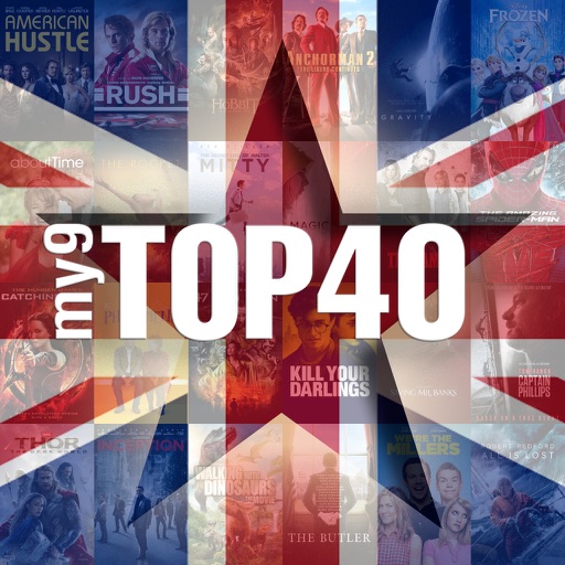 my9 Top 40 UK movie charts iPhone App