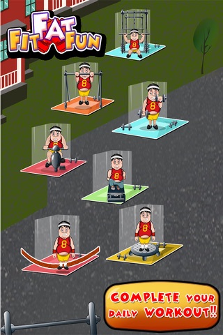 Fit Fat Fun – Do heavy exercises and make the chubby character look smart screenshot 4