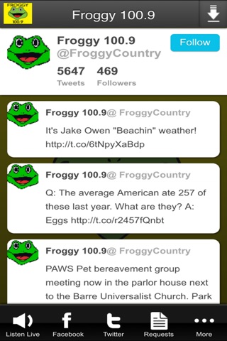 Froggy 100.9 screenshot 3