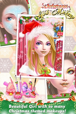 Christmas Girl Makeup-Girl Game screenshot 3