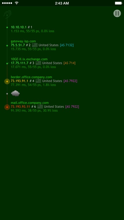 Nice Trace - traceroute