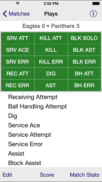 Stat Tap Volleyball