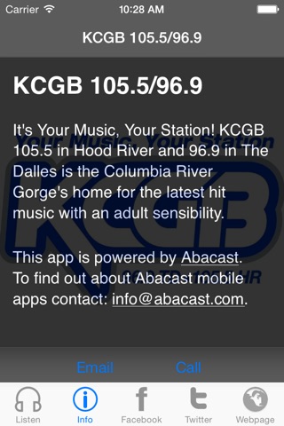 KCGB 105.5/96.9 screenshot 3