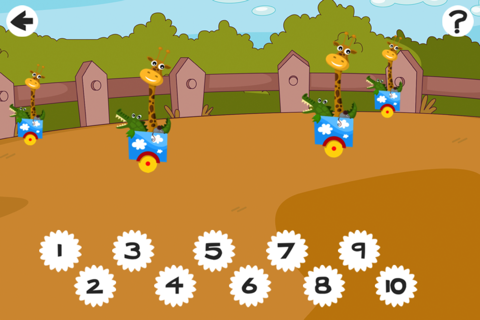All Aboard! Counting Game for Children: learn to count 1 - 10 with Train and Animals screenshot 4