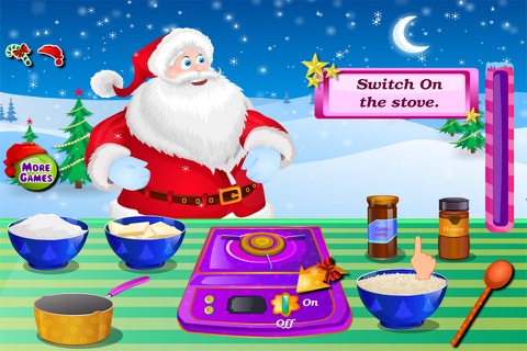 Chocolate Flap Jacks With Santa - Christmas Games screenshot 3