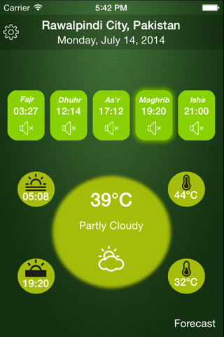 Athan: Weather Forecast & Salaat Times screenshot 2