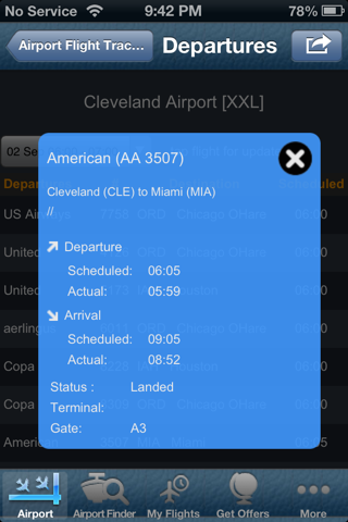 Cleveland Airport(CLE) + Radar screenshot 3