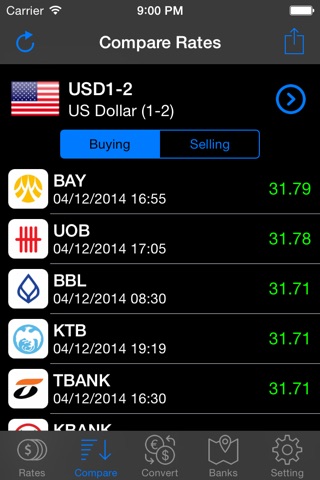 Thai Baht Exchange screenshot 2