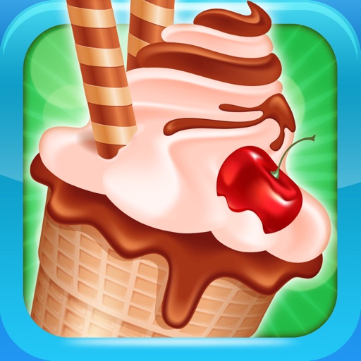 ` Ice Cream Maker Pops And Treats Frozen Food Sundae Party icon