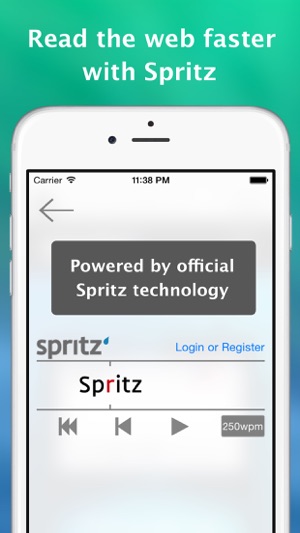 Sprint - Spritz Powered Speed Reading and Audio Browser(圖1)-速報App