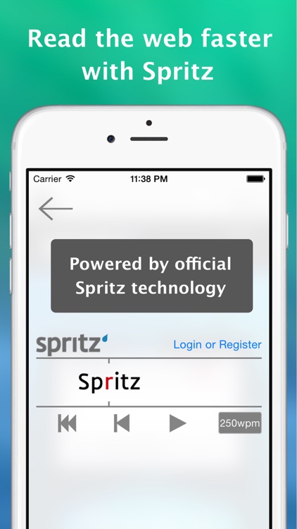 Sprint - Spritz Powered Speed Reading and Audio Browser