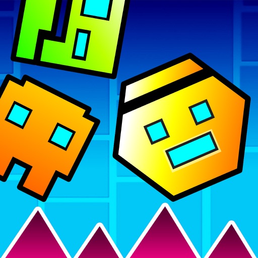 Geometry Familly Escape Run - Impossible Tiny Pixel Tap Racing Adventure iOS App