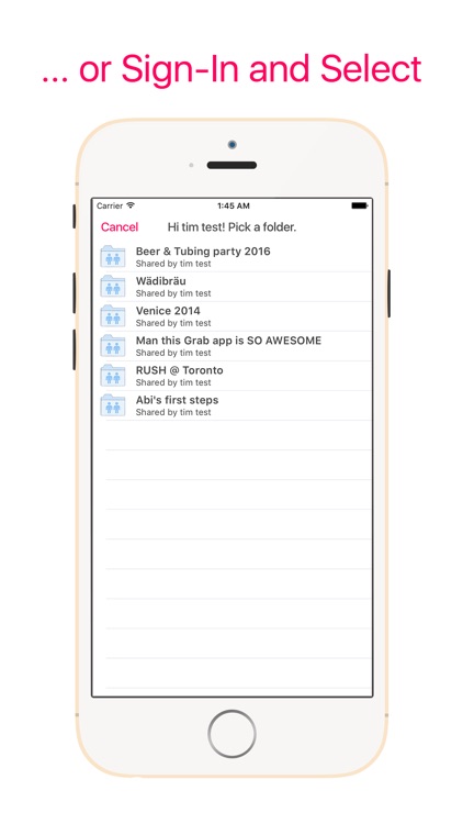 Grab for Dropbox - shared link downloader for photos and videos