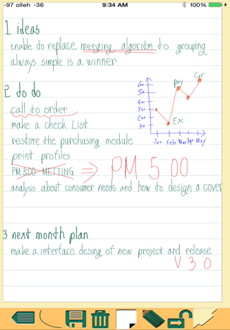 Handwriting notepad draw notes screenshot 3