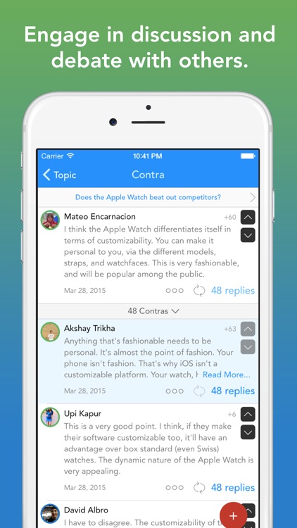 Contra - Social opinions platform