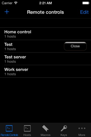 SSH Control Lite screenshot 3