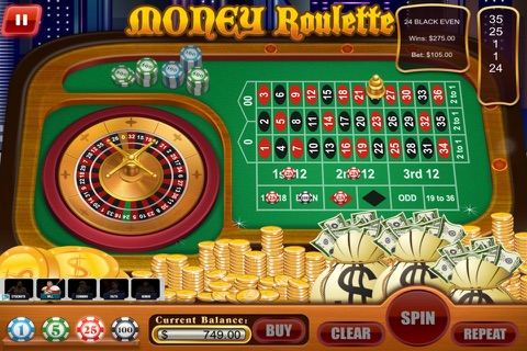 $$$ World of Bills & Coins Roulette Bonanza Blast - Jackpot Big Money Prize Dozer Casino Craze Pro screenshot 4