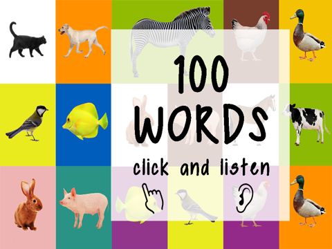 への子供のためのABC 100の最初の言葉 話す、学ぶ、聞く 動物との英語での語彙とのおすすめ画像1