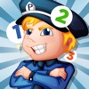 A counting game for children with police-men to learn to count 1-10