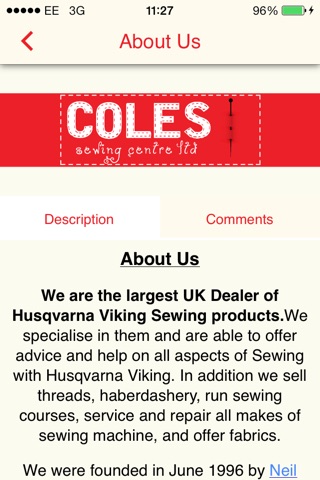 Coles Sewing Centre screenshot 2