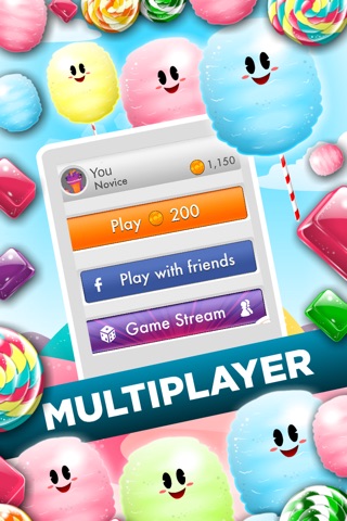 ``A Cotton Candy Mania`` - Blast Of ZigZag Puzzle Games For Pets And Kids HD FREE screenshot 4