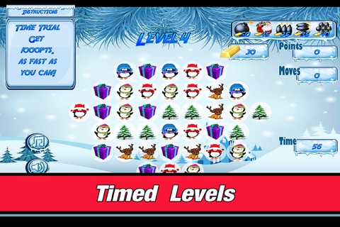 Penguin Christmas Saga - Best Free family match 3 Puzzle Game screenshot 2