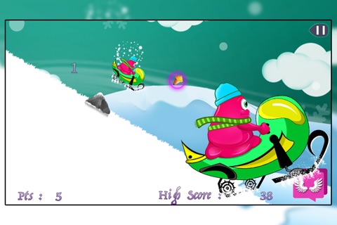 Ice Fun Free Valley : The Monster Snow Mobile Adventure - Free screenshot 3