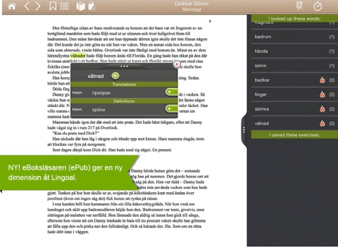 LINGOAL HD - eBok- och webbläsare för att lära svenska screenshot 2