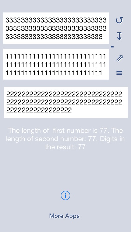 Matika03 : Subtraction of big numbers