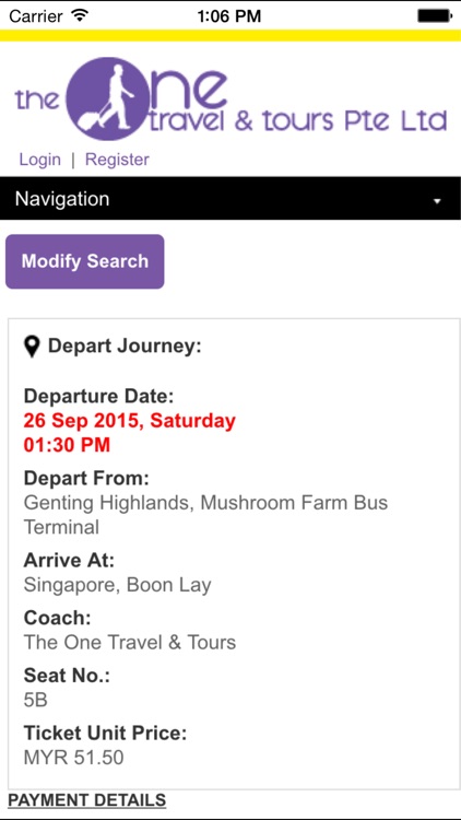 The One Travel Bus Ticket screenshot-3