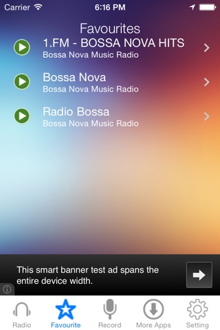 Bossa Nova Music Radio Recorder screenshot 3