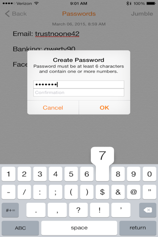 JumbleBook - Free Secure Notes screenshot 3